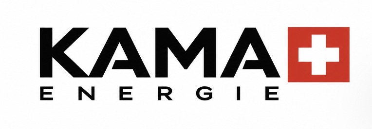 KAMA Energie – Schweizerkreuz auf rotem Grund
